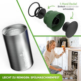 Thermobecher Edelstahl für Kaffee und Tee | 354ml | Schwarz