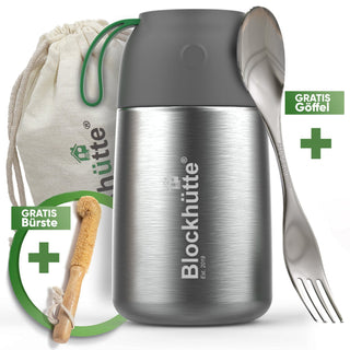 Edelstahl Thermo Lunchbox mit Anti - Vakuum Stöpsel | 1000ml |