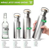 Lunch-Bundle - Thermolunchbox + Edelstahl Trinkflasche | Trinkflasche: 1000ml | Lunchbox (Größe): 1000ml