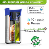 Premium Edelstahl Thermobecher für Kaffee und Tee - Blockhütte - BH0030