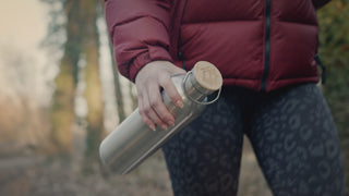 Premium Edelstahl Trinkflasche isoliert mit [GRATIS Bürste] | 1000ml |