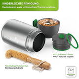Edelstahl Thermo Lunchbox mit Anti - Vakuum Stöpsel - Blockhütte - BH0024