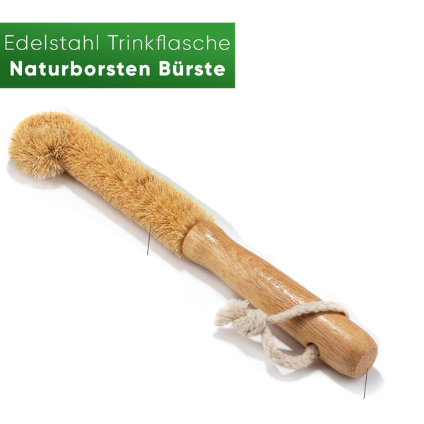 Edelstahl Trinkflasche - Bürste - Blockhütte - BH0006 - BRST