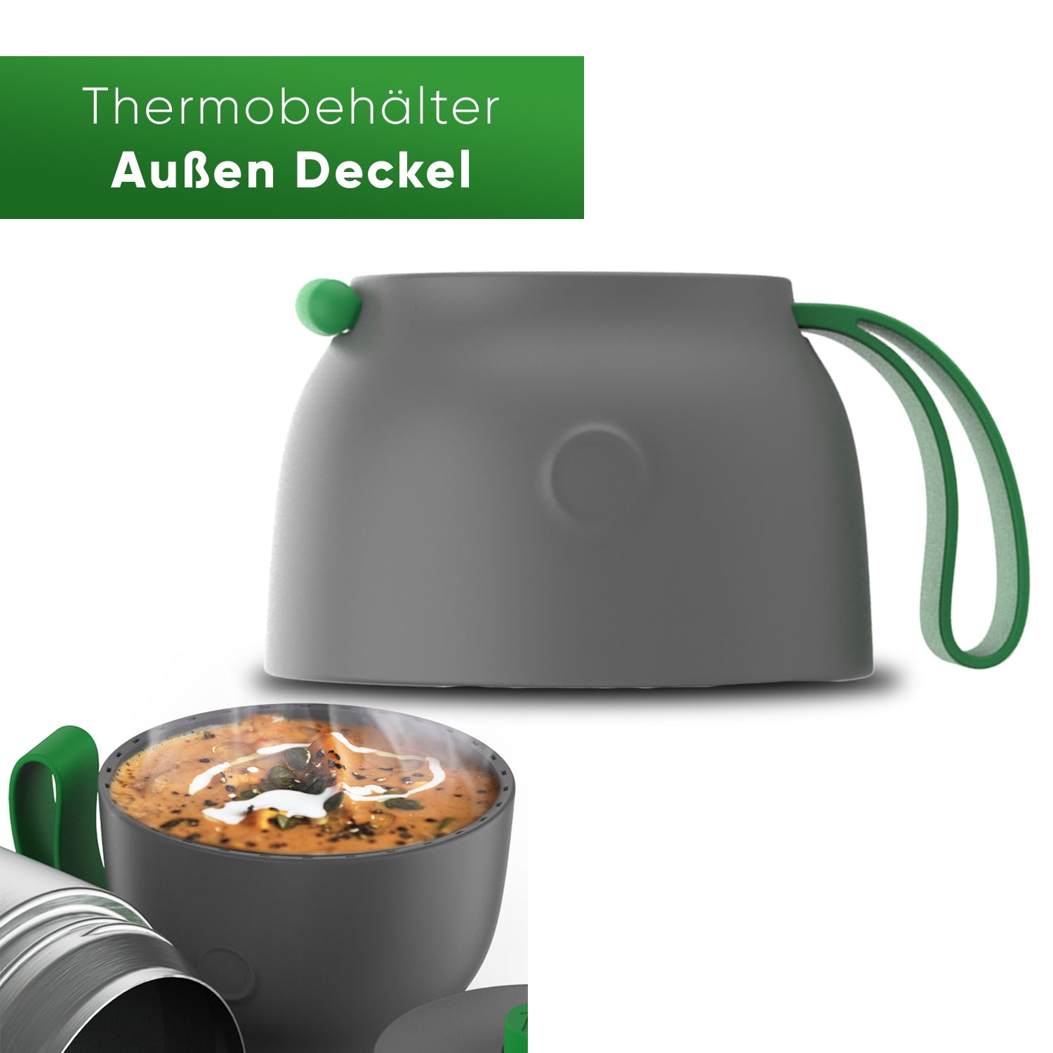 Thermo Lunchbox 1000ml/730ml/530ml - Deckel außen | |